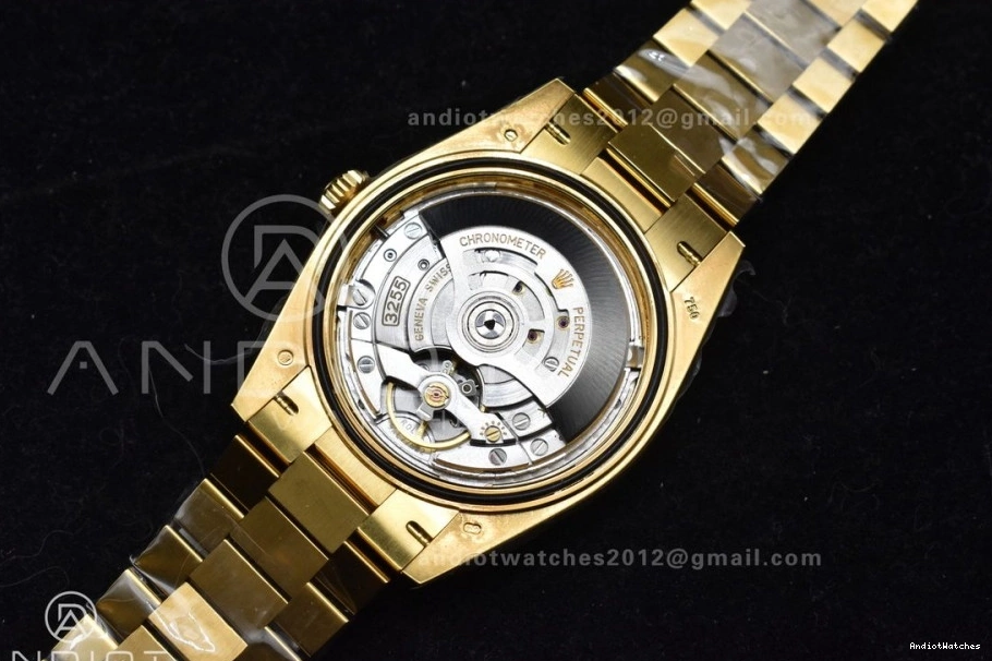 Soft 1:1 Date Bracelet ARF Weight) Crystal On President (Gain 656 Best YG Day Edition Black Dial 228238 VR3255 40 0228